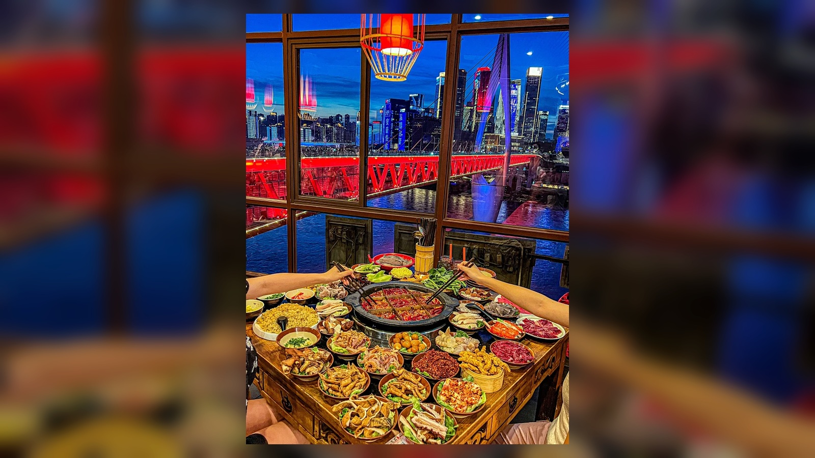 Chongqing hotpot and city lights on our extended China tour
