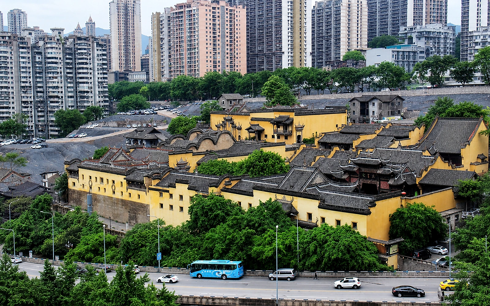 The historic Huguang Guild Hall complex in Chongqing